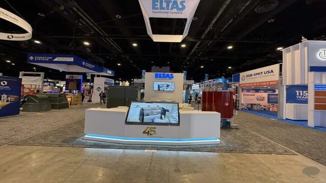 ELTAS exhibition stand — detail